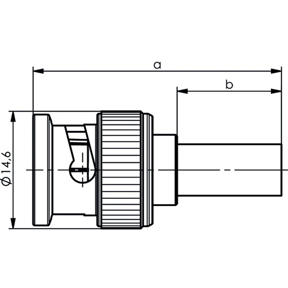 TELEGÄRTNER Connecteur BNC à sertir 50 ohms pour RD-316/U