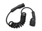ROLINE Câble de recharge VE type2, 1-Phase, 250VAC (1P+N+E), 32 A, 7,4 kW, spirale, 3 m