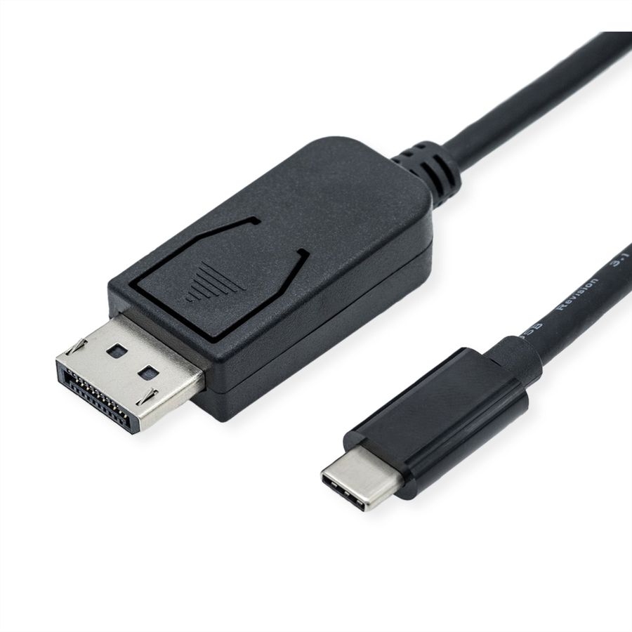 ROLINE Câble adaptateur type C - DisplayPort, v1.4, M/M, 1 m