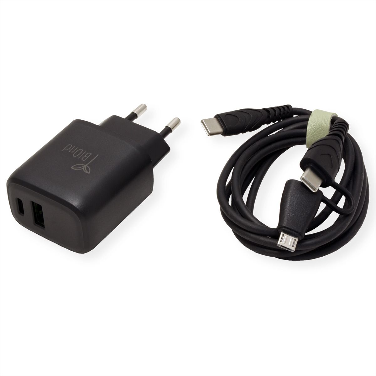 BIOnd BIO-CMC-20W Chargeur USB, 2 ports USB-C