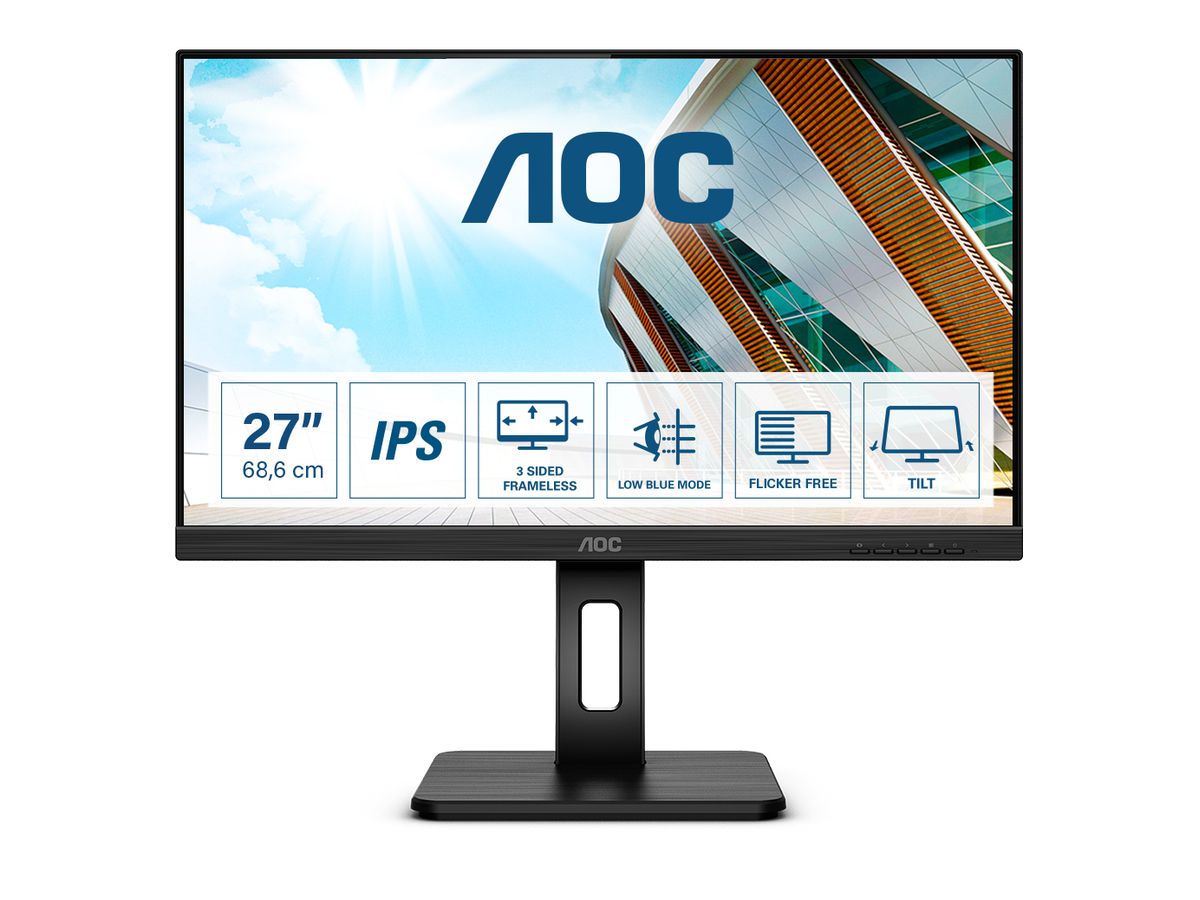 AOC P2 27P2Q LED display 68,6 cm (27") 1920 x 1080 pixels Full HD Noir