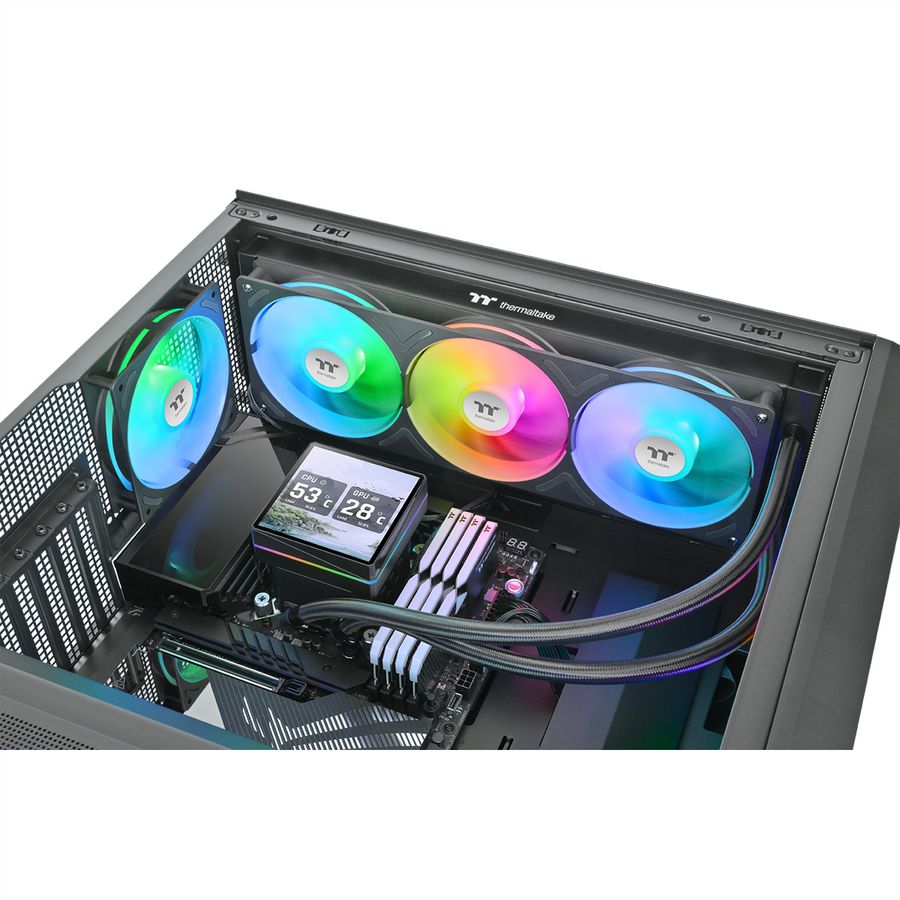Thermaltake TH360 V3 Ultra ARGB Sync AIO Refroidisseur liquide pour processeur, noir