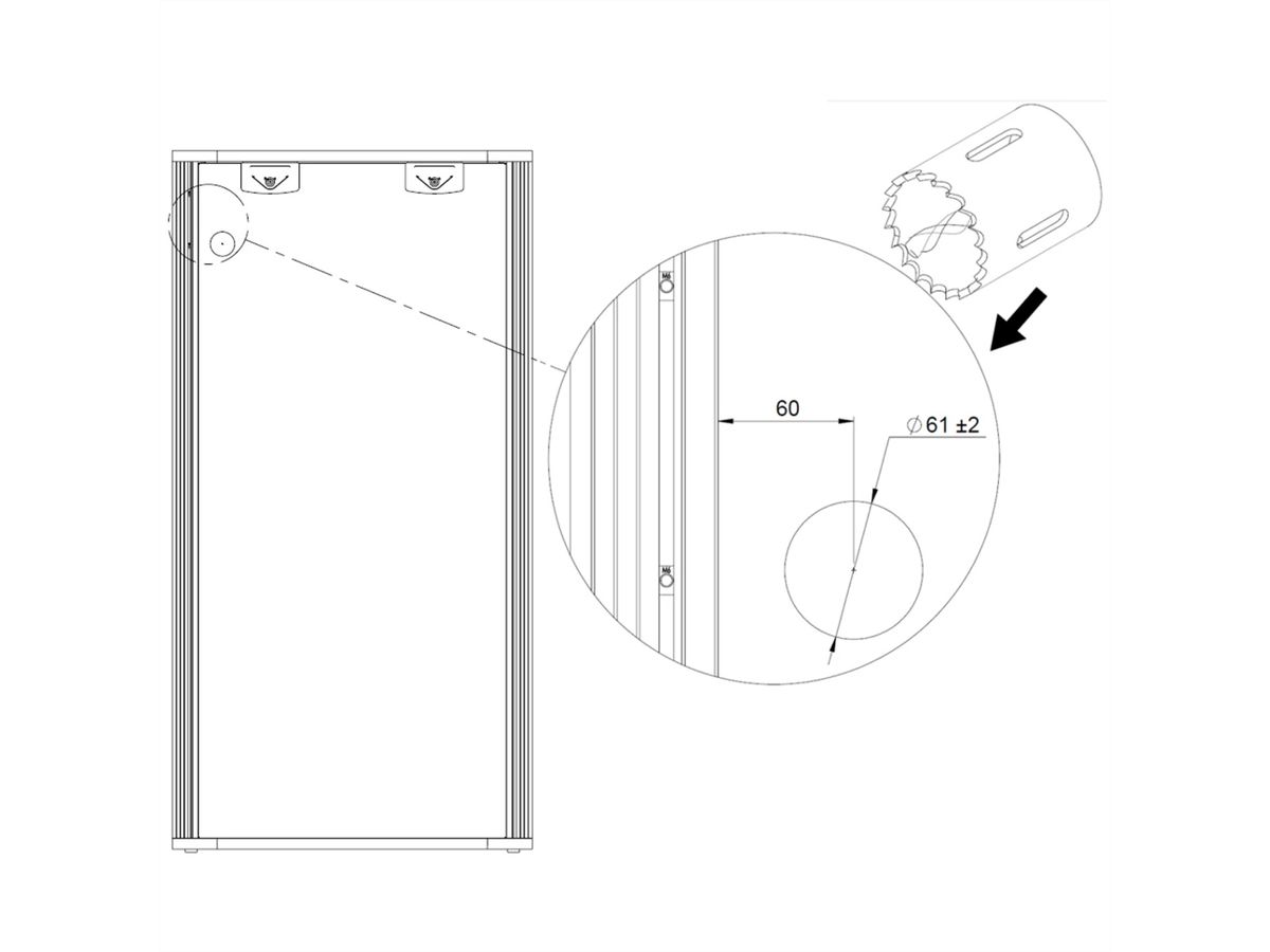 SCHROFF Kit de montage du bras support pour la baie NovastarHD