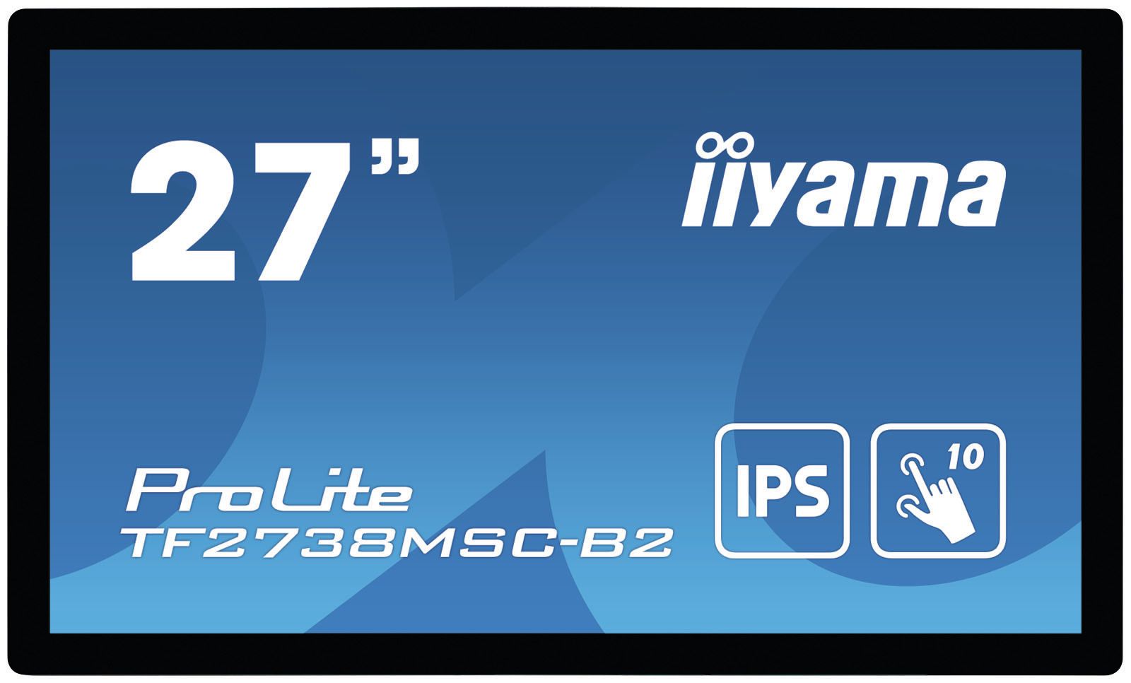 iiyama ProLite TF2738MSC-B2 écran plat de PC 68,6 cm (27") 1920 x 1080 pixels Full HD LED Écran tactile Multi-utilisateur Noir