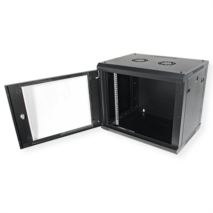 ROLINE 19" Boîtier mural Basic Plus 9U, 600x450 LxP noir