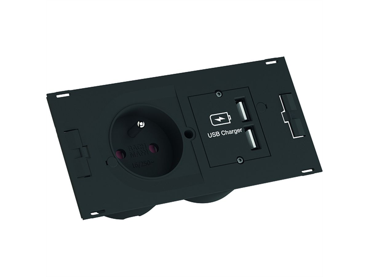 BACHMANN DUE Set 1xDUE UTE+USB Charger 1xDistributeur en T GST18 2m GST18