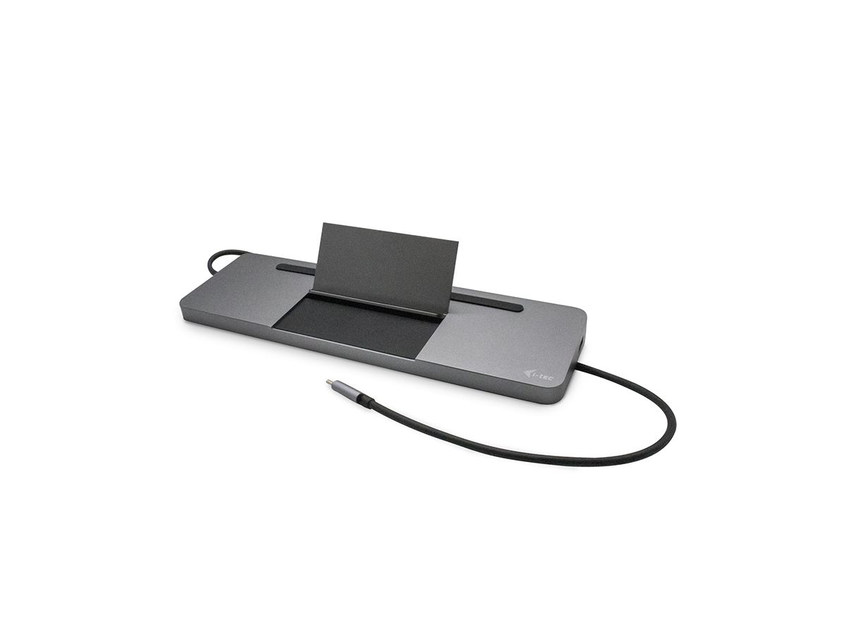 i-tec Metal USB-C Ergonomic 4K 3x Display Docking Station + Power Delivery 85 W