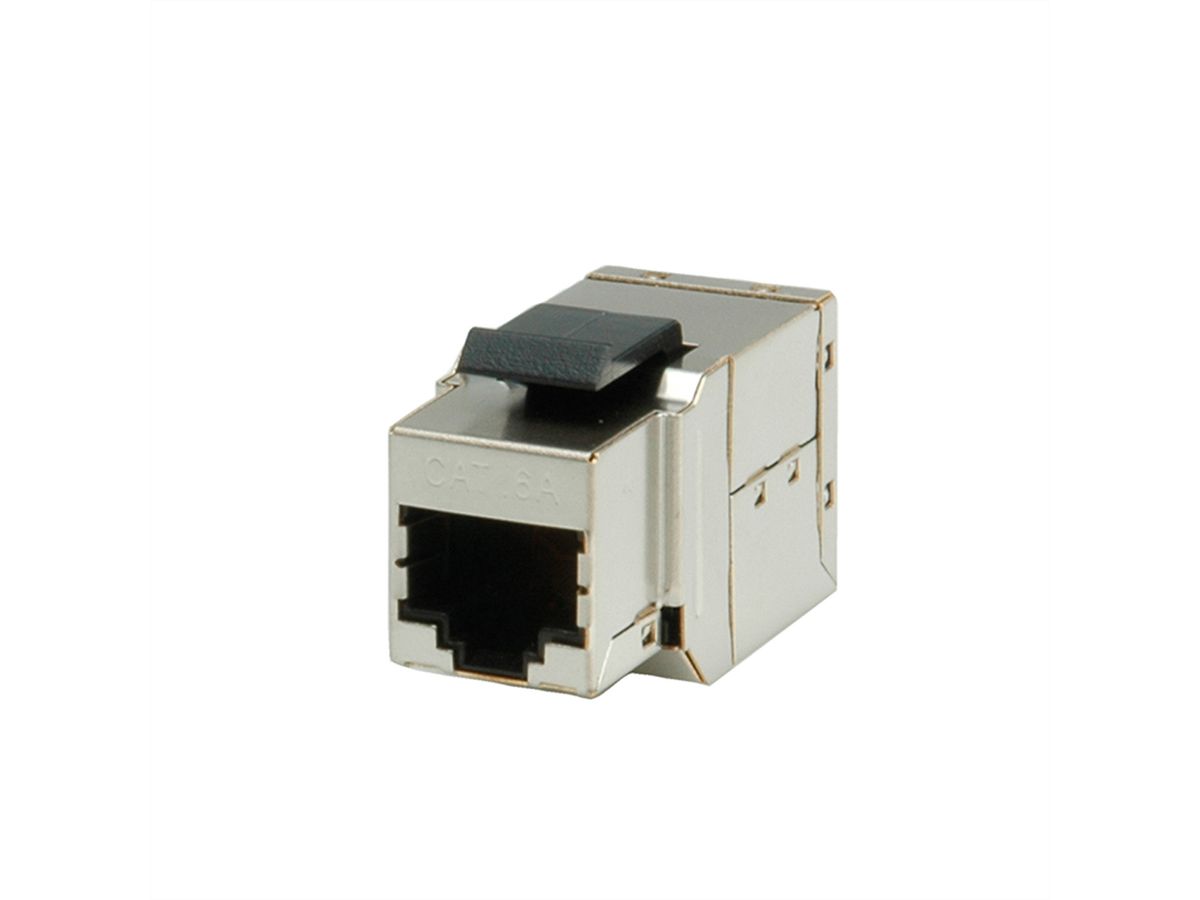 ROLINE Coupleur Keystone RJ-45 blindé, Cat.6A (Classe EA)