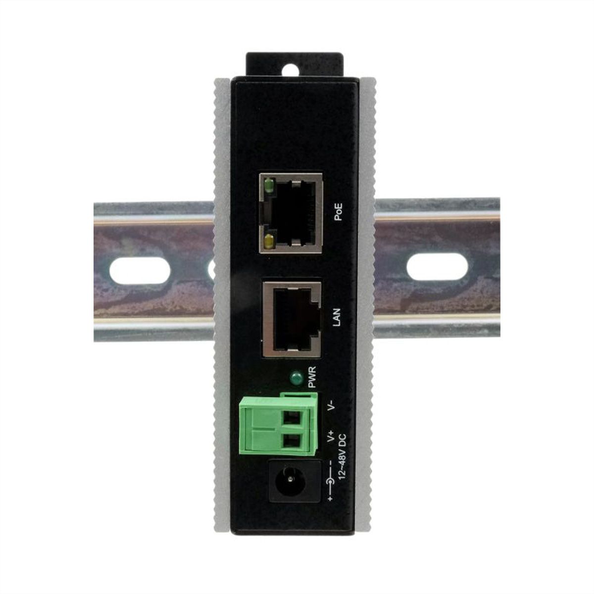 EXSYS EX-6007PoE-WT Injecteur PoE Gigabit 12-48V, boîtier métallique