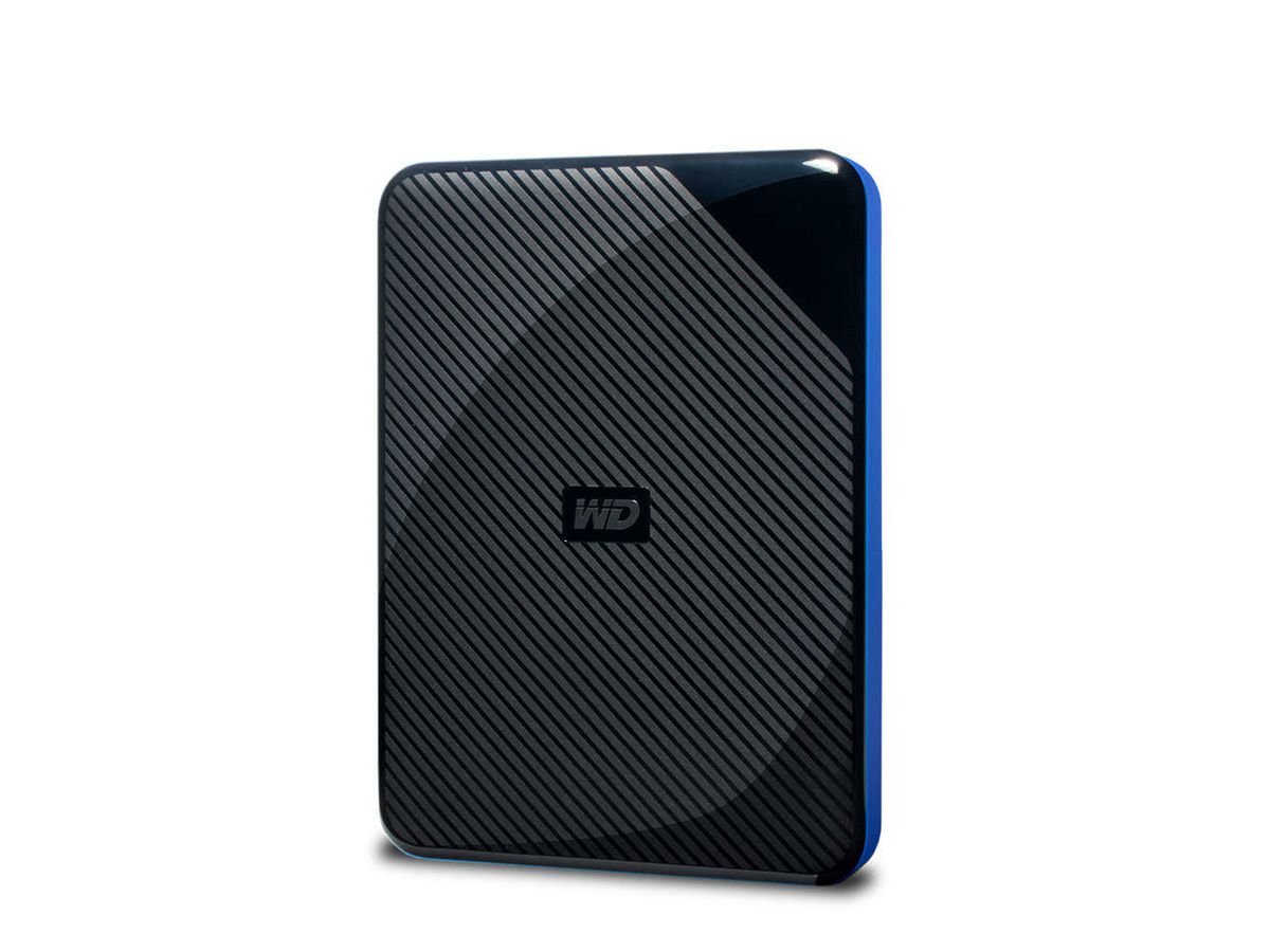 Western Digital WDBDFF0020BBK-WESN disque dur externe 4000 Go Noir, Bleu