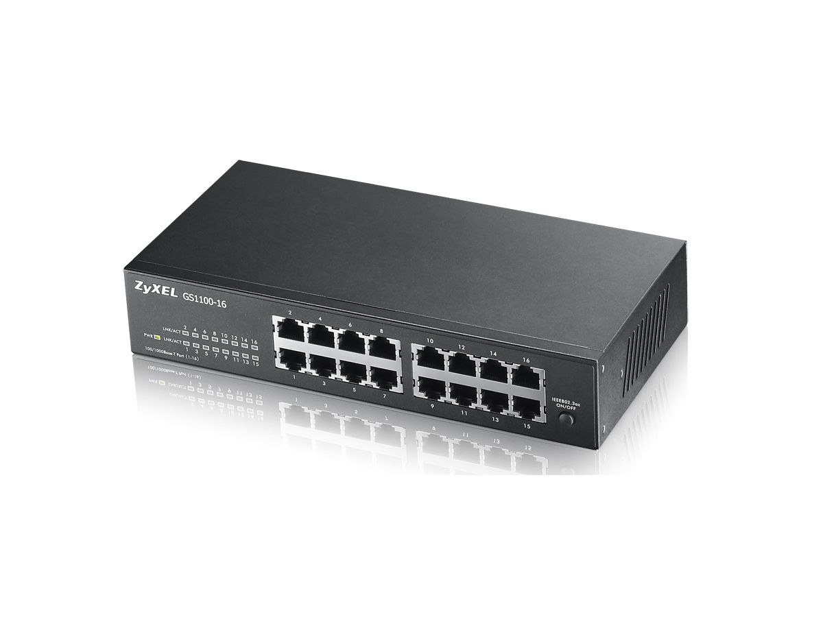 Zyxel GS1100-16 Non-géré Gigabit Ethernet (10/100/1000)