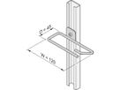 Oeillet de câble SCHROFF pour rail C, acier, 120 x 45 mm