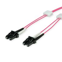 EasyLan Câble FO duplex 50/125µm OM4, LC/LC, violet, 2 m