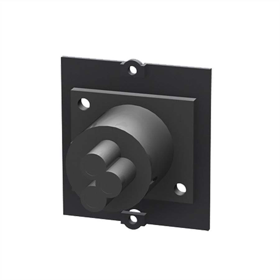 BACHMANN Module Custom 1 x fiche XLR, 3 pôles noir