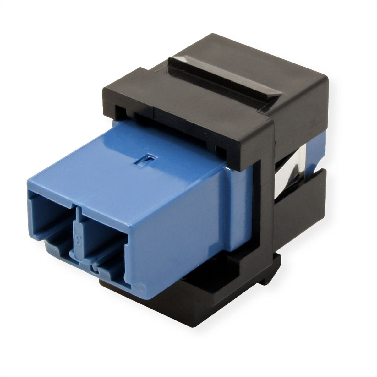ROLINE Raccord optique LC/LC duplex monomode, Keystone, OS2