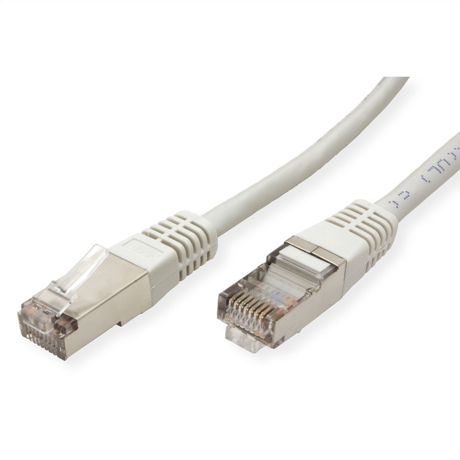 Cordon ROLINE Cat.5e (Classe D) SF/UTP AWG26, gris, 5 m