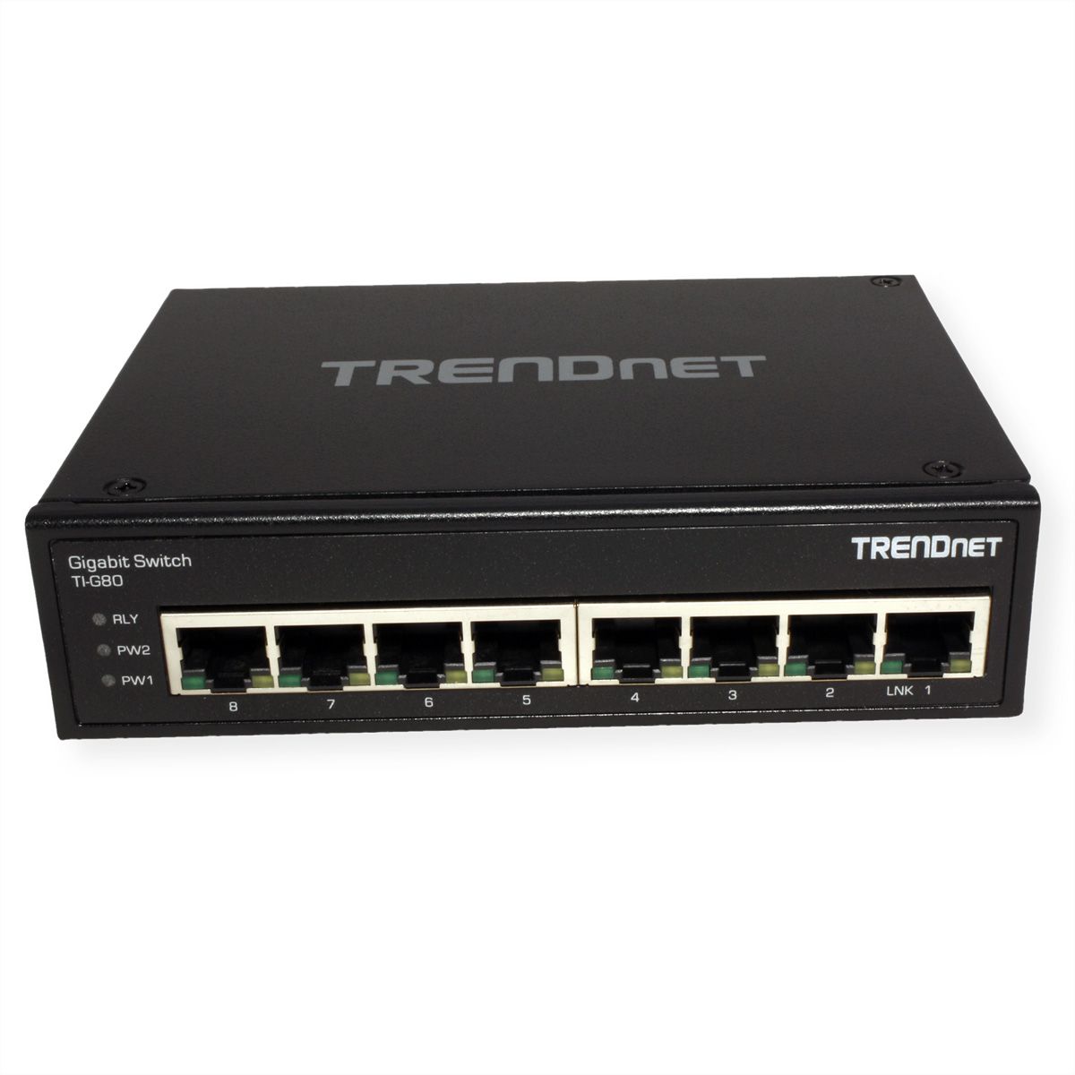 TRENDnet TI-G80 Switch Rail DIN Gigabit industriel renforcé à 8 ports