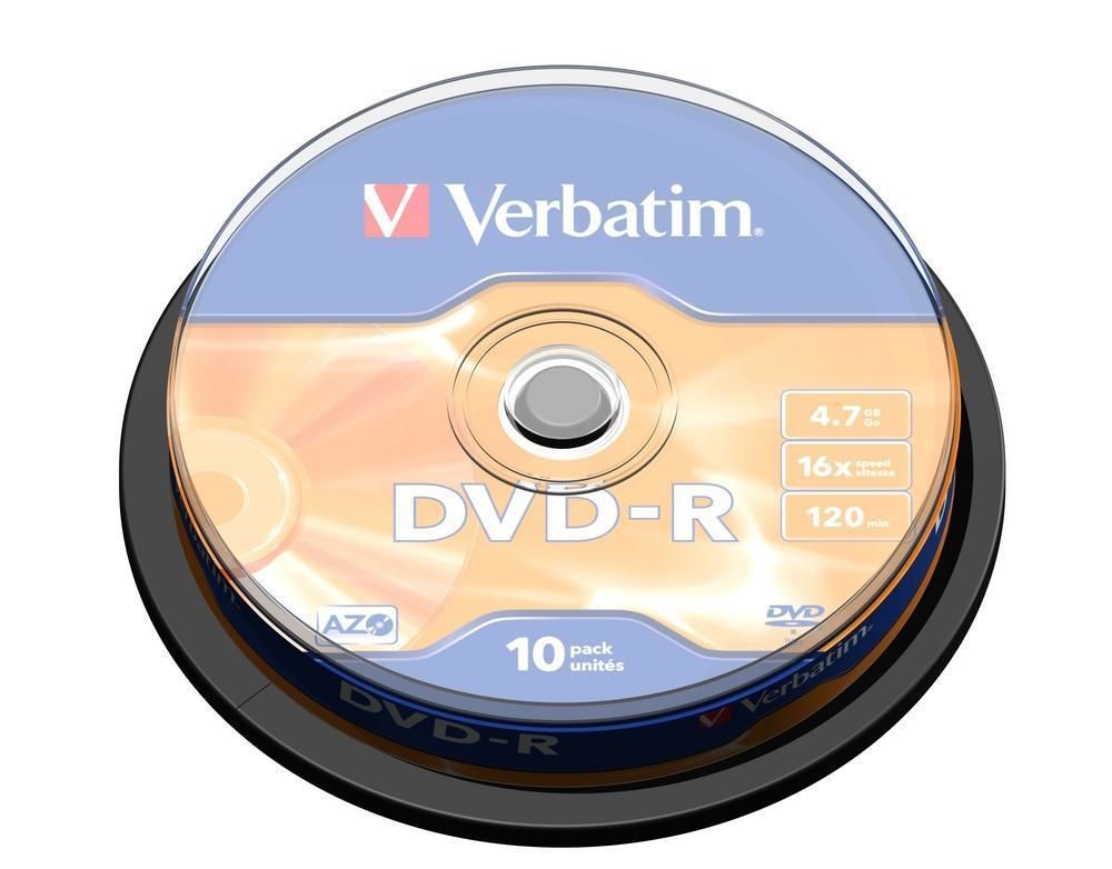 Verbatim DVD-R Matt Silver 4.7Go DVD-R 10pièce(s)