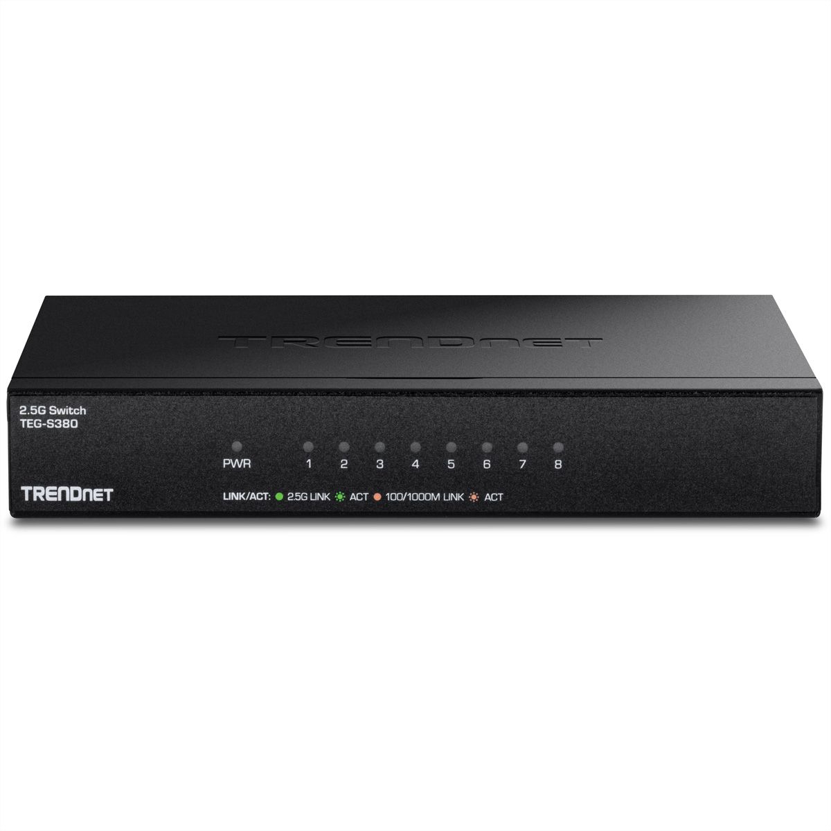 TRENDNET TEG-S380 Switch 2.5G non administrable à 8 ports, noir