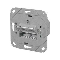 METZ CONNECT E-DAT C6A LSA++ Prise, 2 ports, encastré pour gammes d'interrupteurs design (UP0), métallique