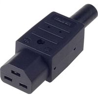 BACHMANN Connecteur IEC320 C21 16A/250VAC 155°, noir