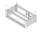 Kit de finition PropacPRO SCHROFF, face arrière, pour blindage CEM, 3 U