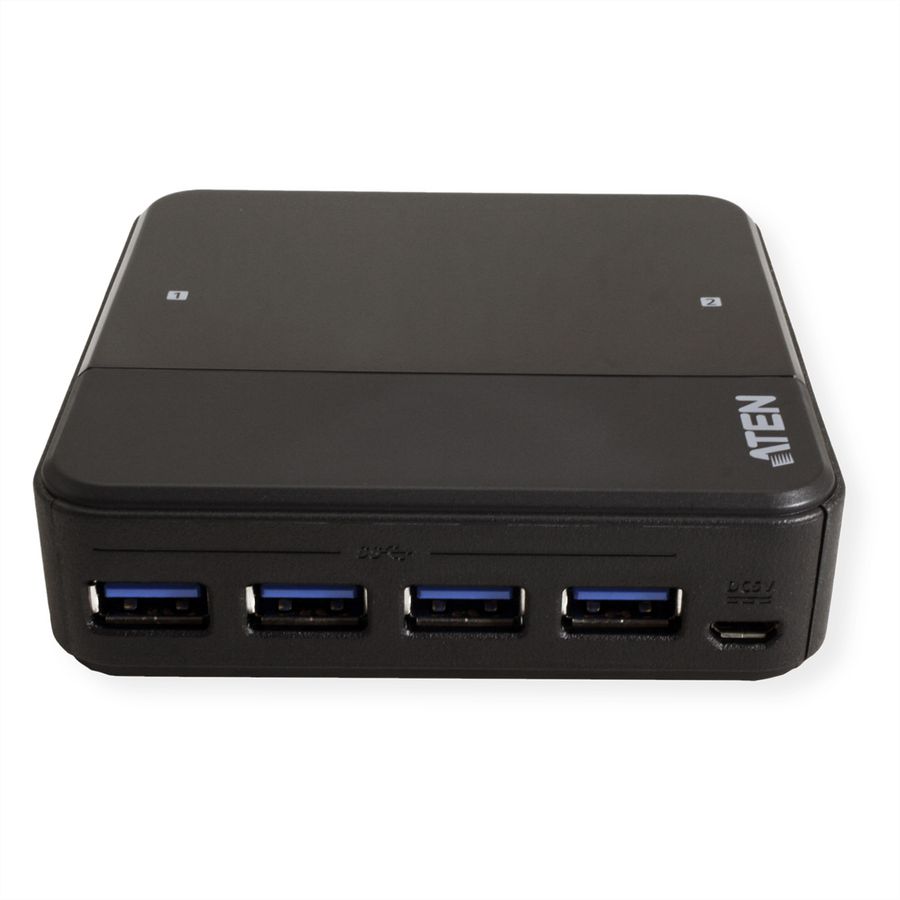 ATEN US3324 Switch de partage des périphériques USB 3.1 Gen1 à 2 x 4 ports