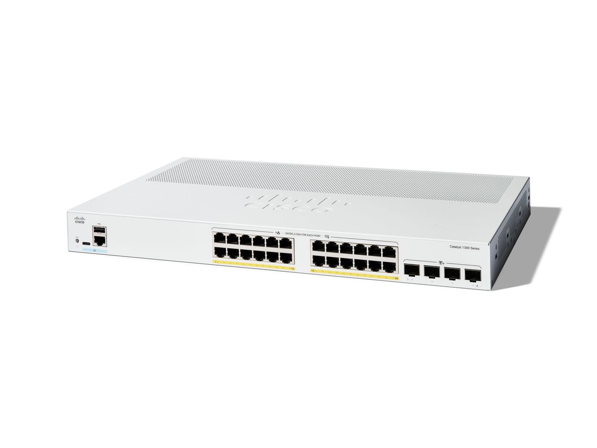 Cisco Catalyst 1300 Géré L2/L3 Gigabit Ethernet (10/100/1000) Connexion Ethernet, supportant l'alimentation via ce port (PoE) Gris