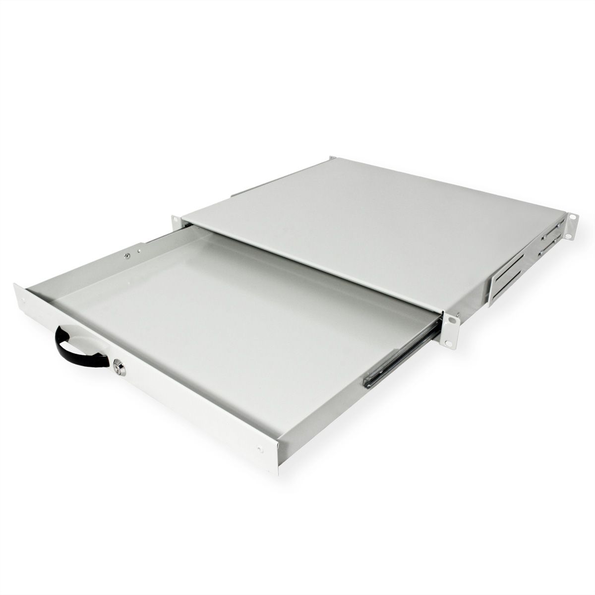 ROLINE 19" Tiroir pour clavier 1U, 400P fermable gris