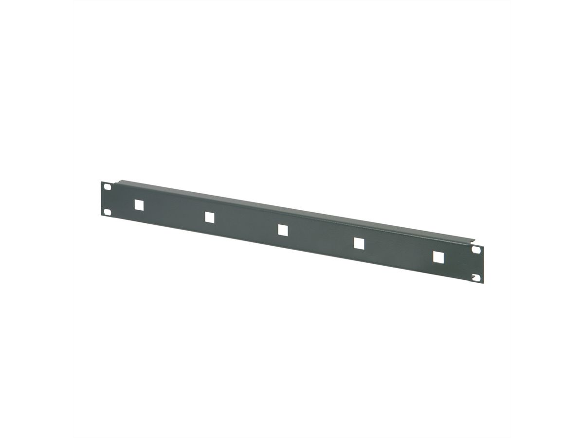 SCHROFF 19" Face avant pour œillets de câbles, 1,5 mm, acier, RAL 7021