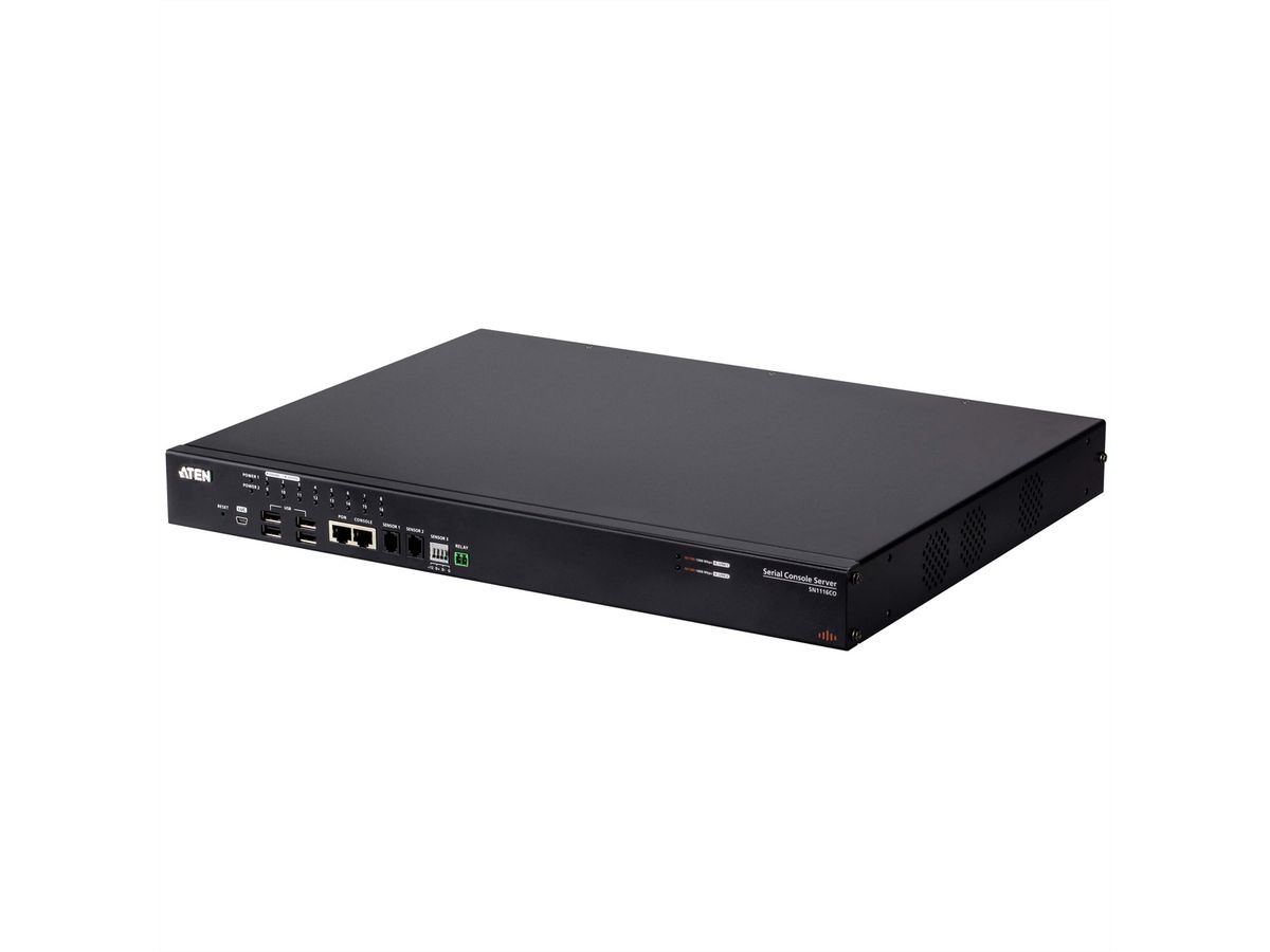 ATEN SN1116CO Serveur Console Série Série 16 ports avec double alimentation / SFP