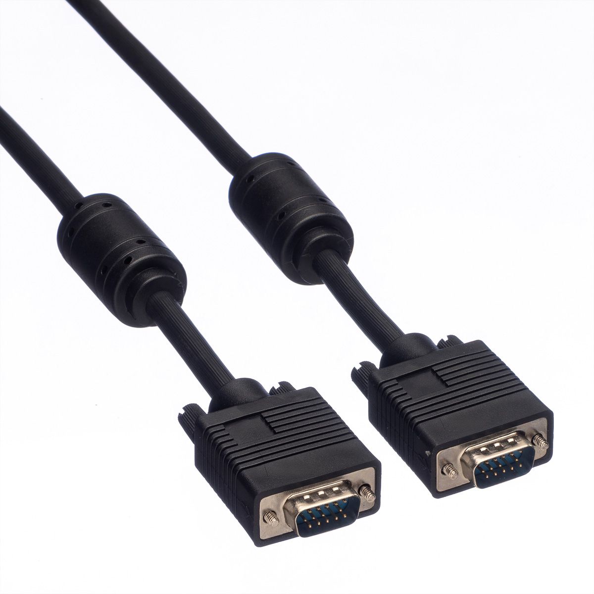 ROLINE SVGA HD15 M/HD15 M avec noyaux de ferrite, 2 m