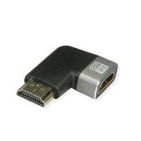 ROLINE Adaptateur HDMI, 8K, HDMI M/F, coudé à 90°