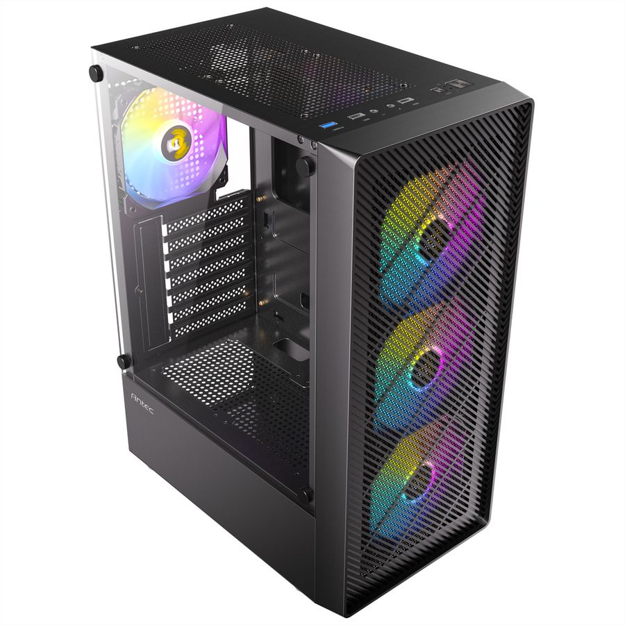 ANTEC AX26 RGB Elite Boîtier PC Midi Tower Gaming ATX, noir