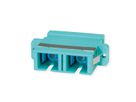 TELEGÄRTNER  Coupleur SC Duplex, Multimode, Manchon en céramique, boîtier en plastique, turquoise