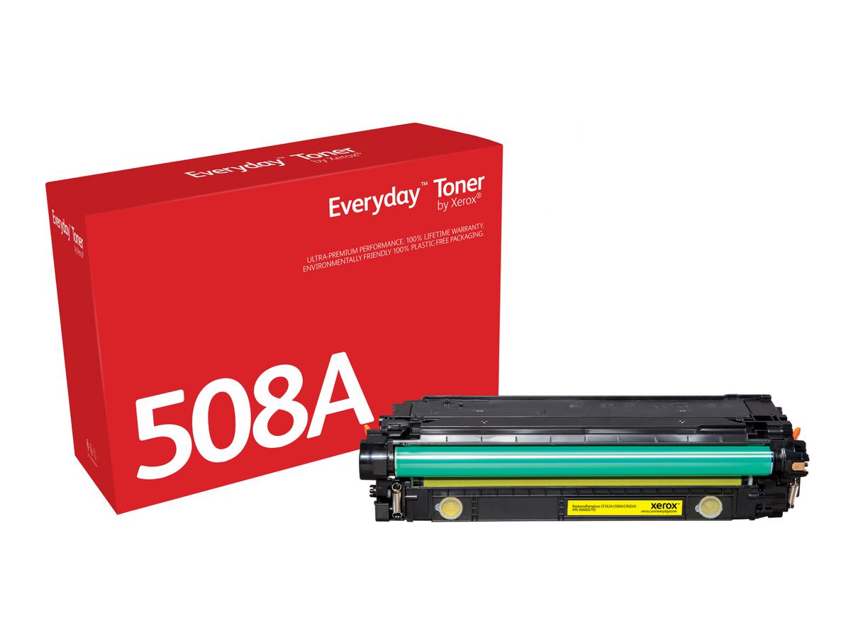 Everyday Toner Jaune ™ de Xerox compatible avec HP 508A (CF362A/ CRG-040Y), Capacité standard