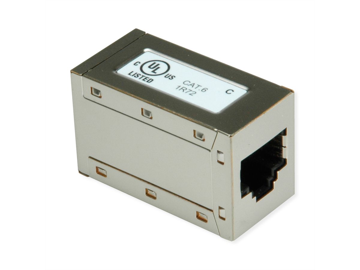 ROLINE Coupleur RJ-45 blindé, Cat.6 (Classe E), Lot de 25