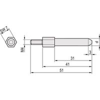 SCHROFF EuropacPRO Cheville de codage SNCF, Diamètre 6.5mm