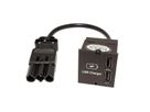 BACHMANN Module Custom USB Double-chargeur, noir, 0,2 m
