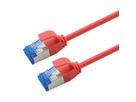 ROLINE Cordon Cat.6A (Classe EA) S/FTP (PiMF), LSOH, PoE , rouge, 1,5 m