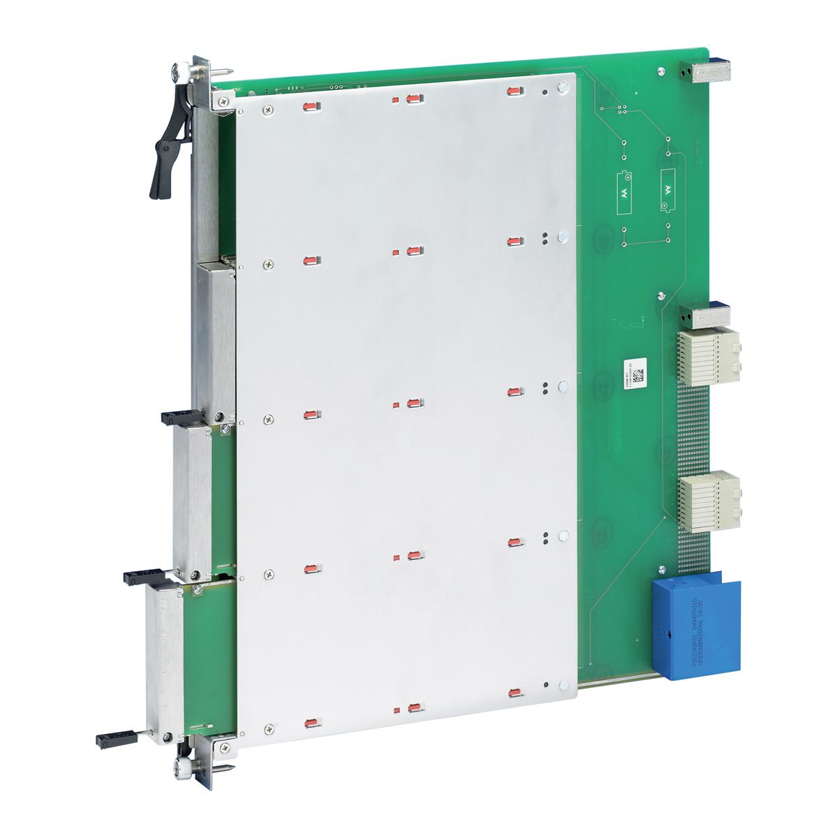 Mécanisme de support SCHROFF pour modules AdvancedMC de taille moyenne, avec poignée IEA et entretoises