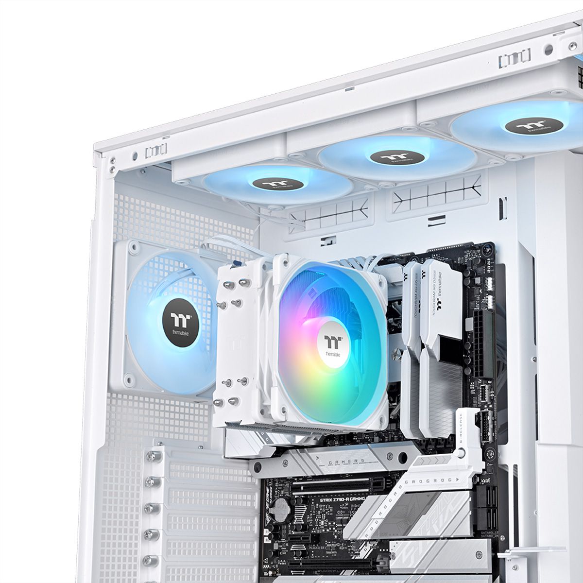 Thermaltake UX400 ARGB Sync Snow White Refroidisseur CPU, Blanc