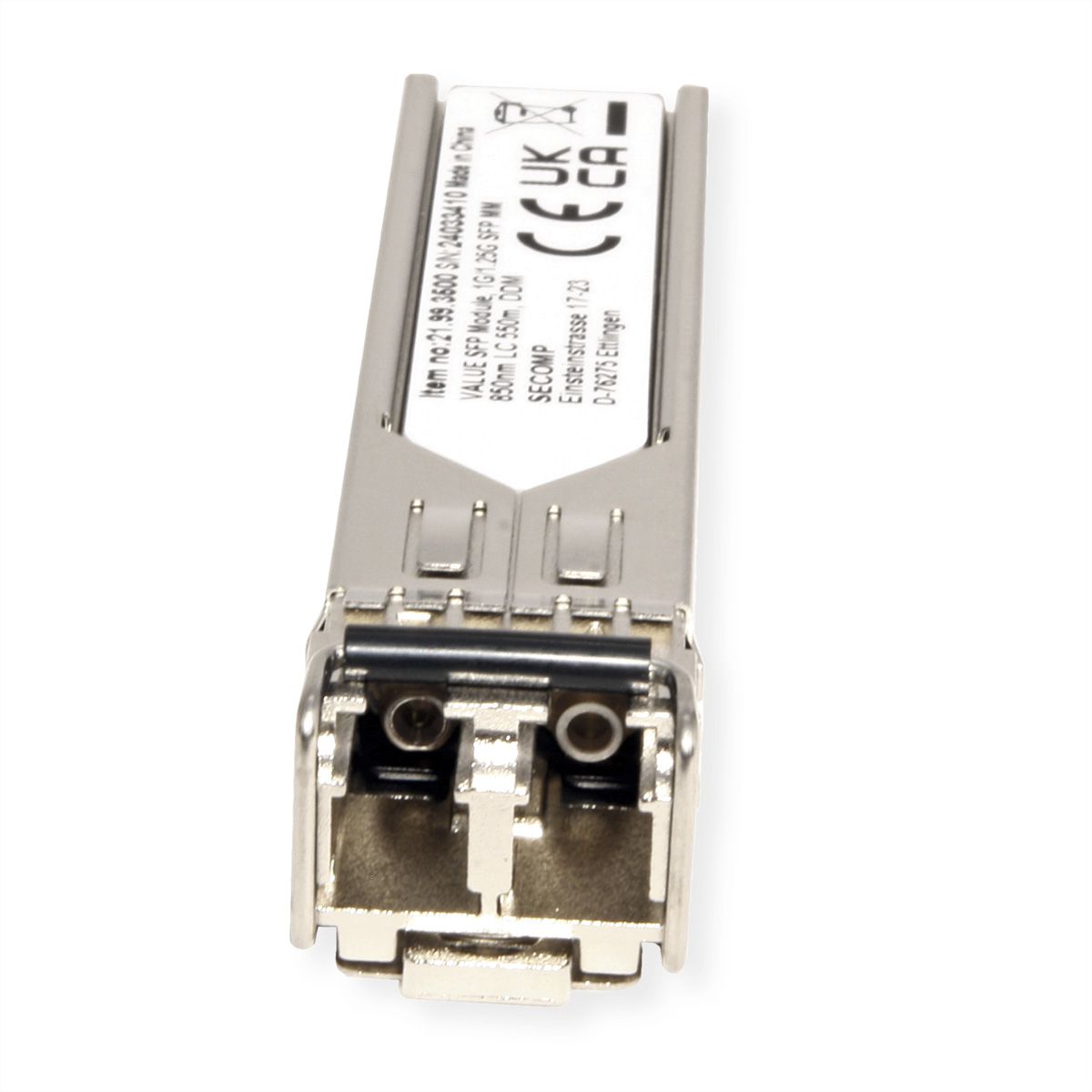 VALUE Module SFP (MiniGBIC) SX/LC, 1/1,25G, Multimode 850nm, max. 550m