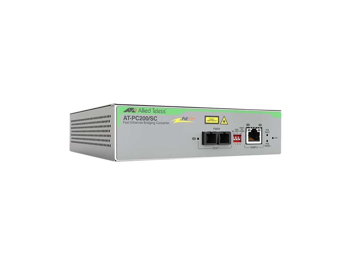 Allied Telesis AT-PC200/SC-960 convertisseur de support réseau 100 Mbit/s Gris