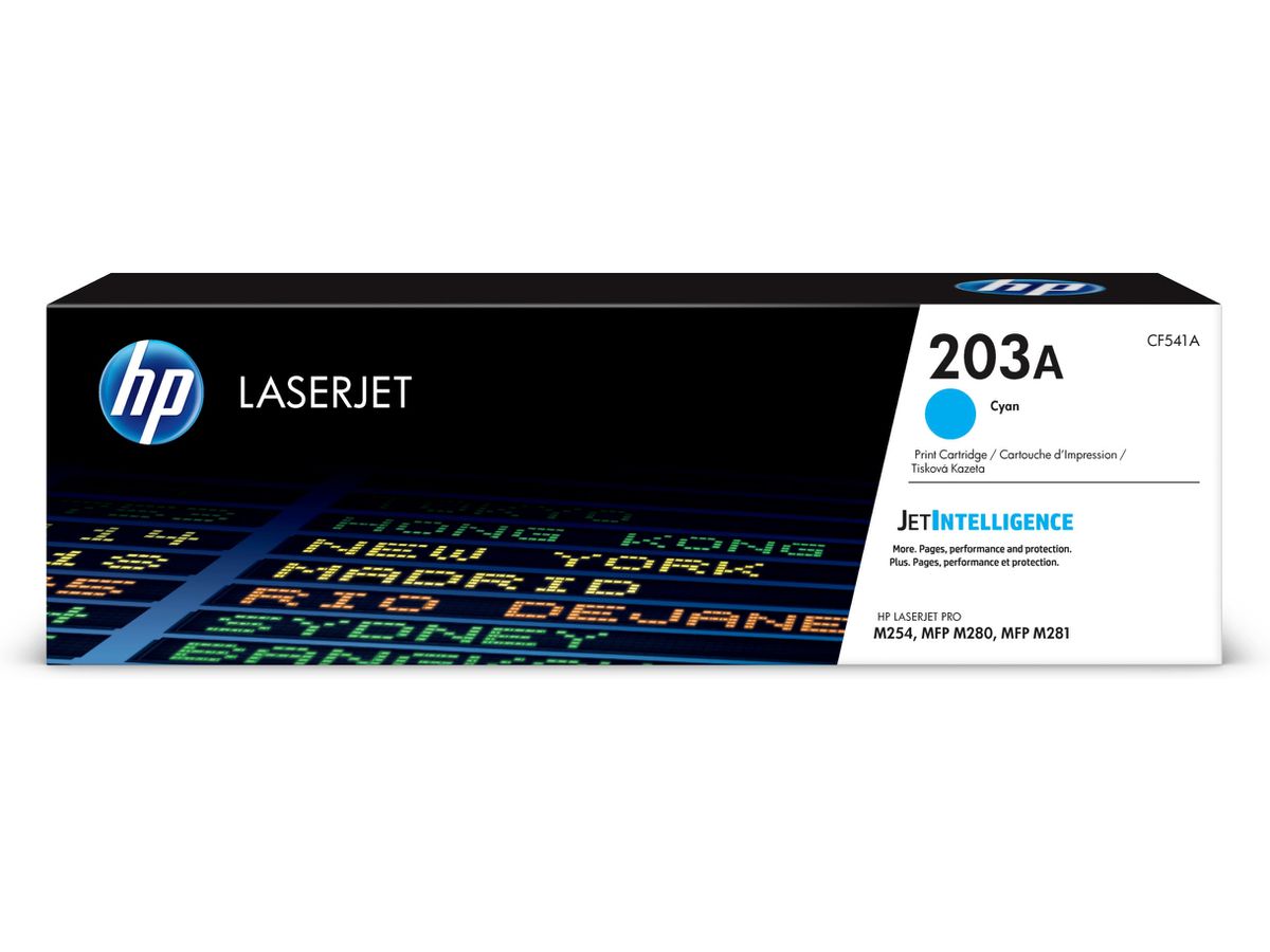 HP 203A cartouche de toner LaserJet cyan authentique