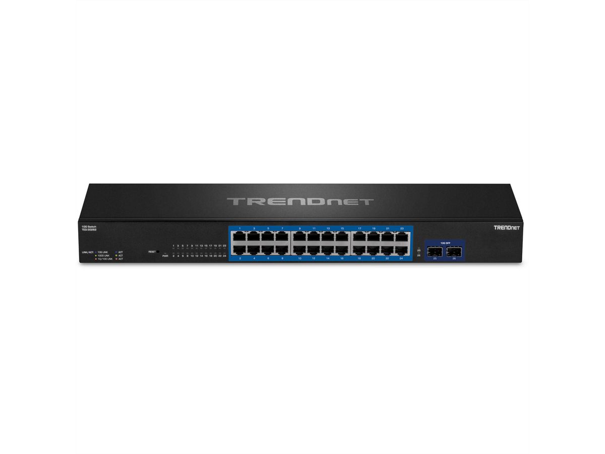 TRENDnet TEG-30262 Switch Gigabit à 24 ports avec 2 logements SFP+ 10G