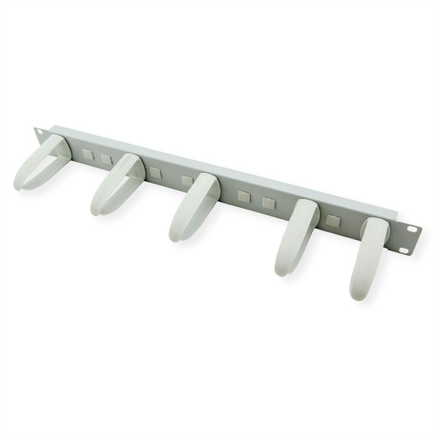 VALUE Passe-câbles 19" 1 UH avec 5 arceaux, gris