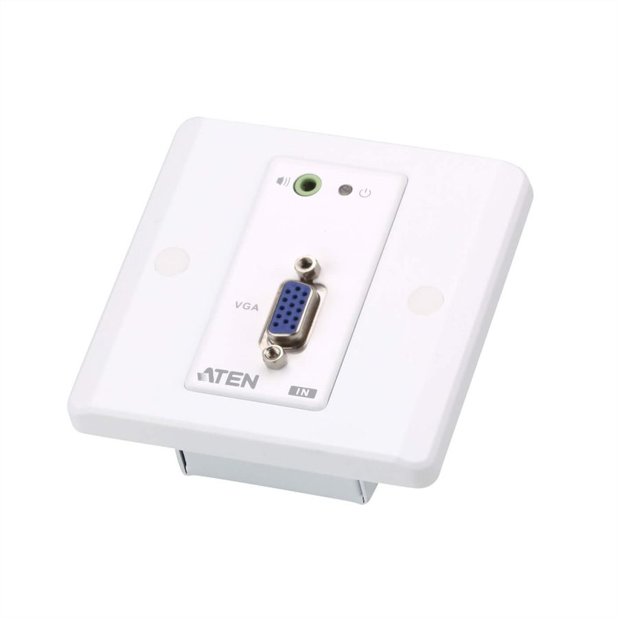 ATEN VE157 Système d'extension Cat 5 VGA/audio avec plaque murale MK