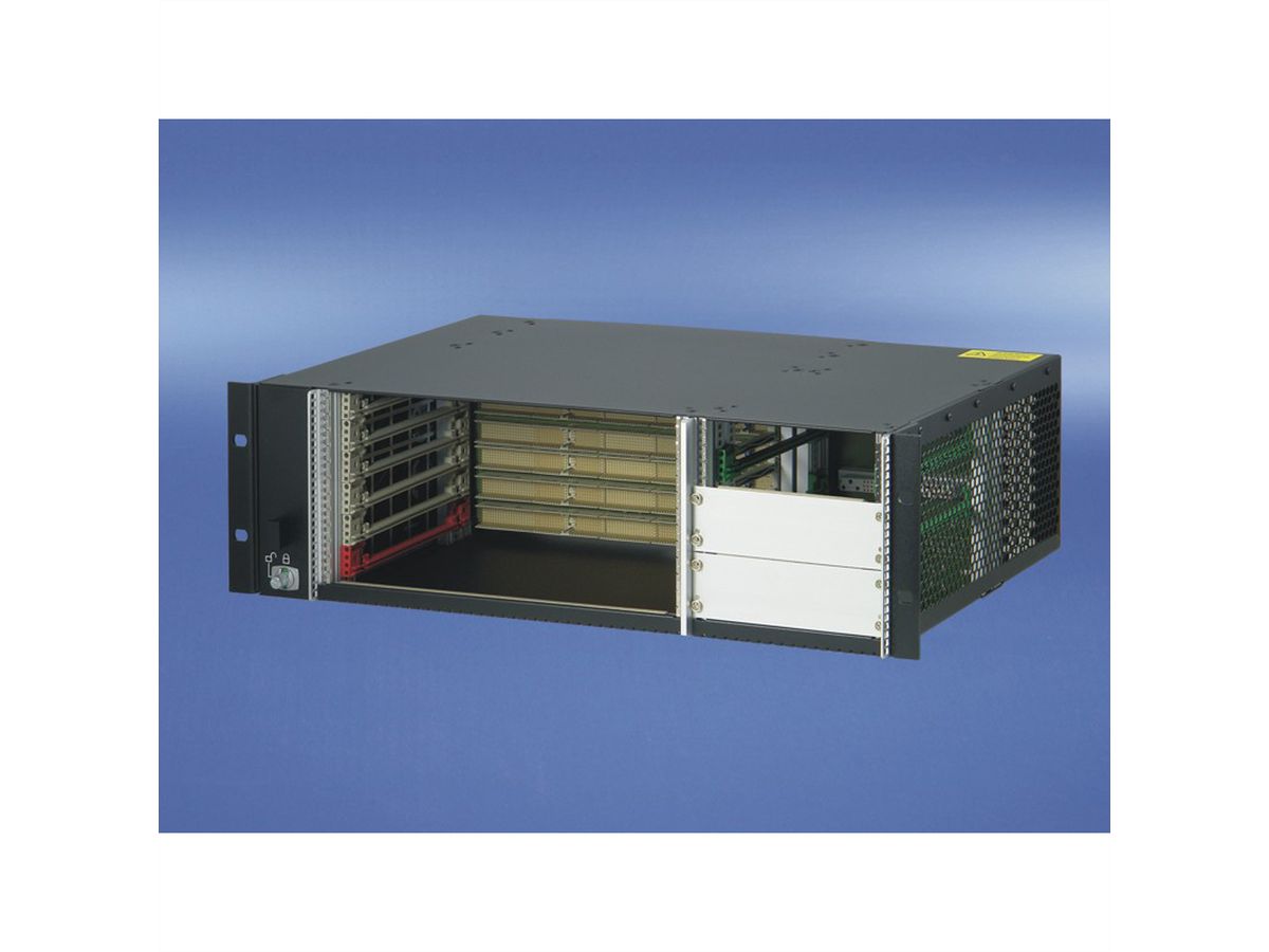 Système CPCI SCHROFF pour PSU enfichable, horizontal, 3 U, 6 slots