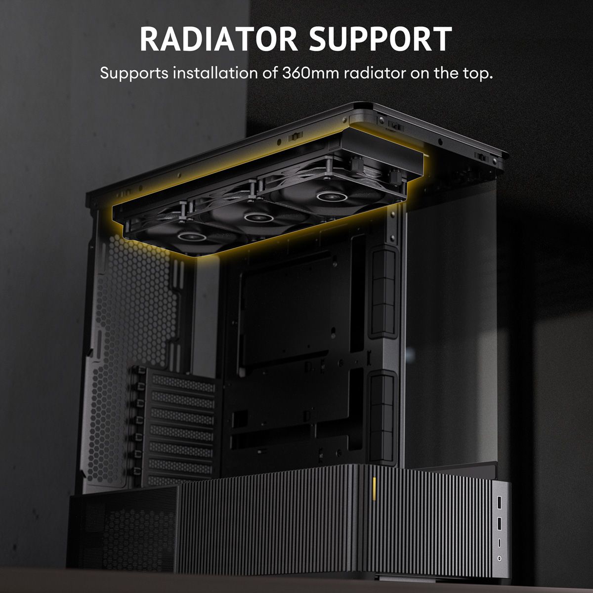 ANTEC Boîtier PC Constellation C6 Curve Air, format ATX Midi Tower, noir